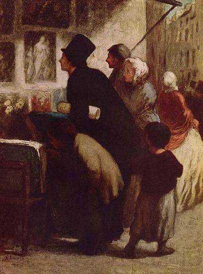 Honore Daumier Der Kupferstich-Handler Norge oil painting art